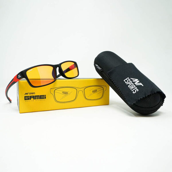 Gaming Glasses Ant Esports GAMEi Gaming Glasses | 85% Blue light filtration | Matte Finish (Black & Red)