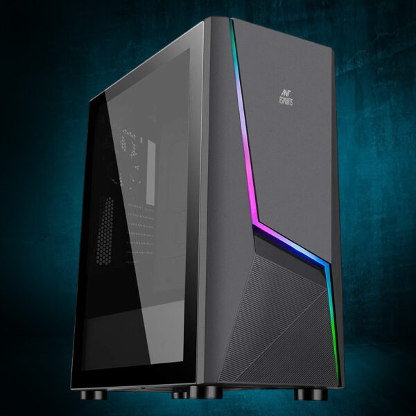 Computer Peripheral Ant Esports ICE-130AG Mid Tower Computer Gaming Cabinet